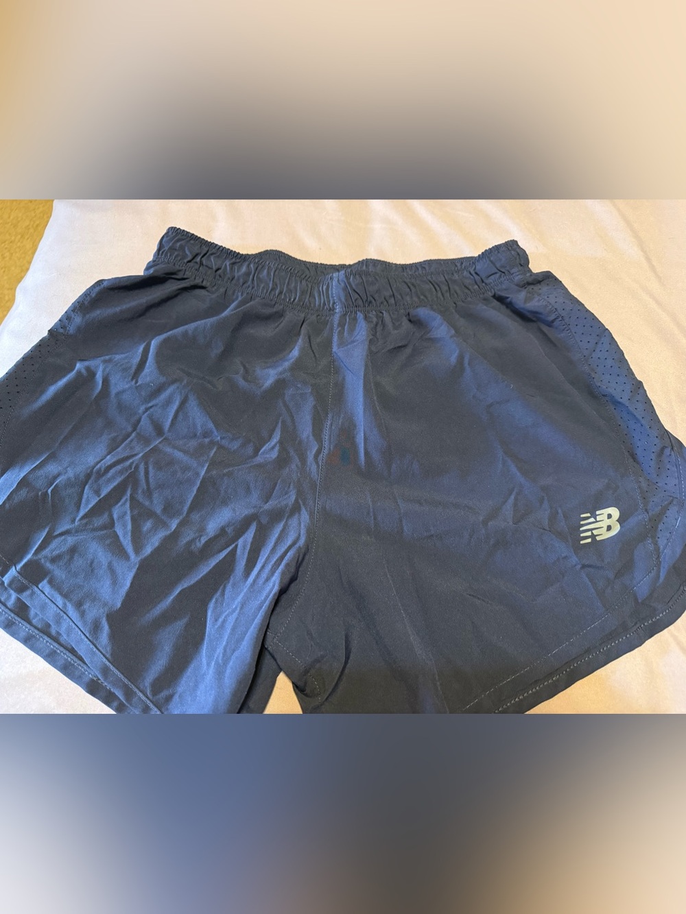 Womens Navy New Balance Performance Shorts